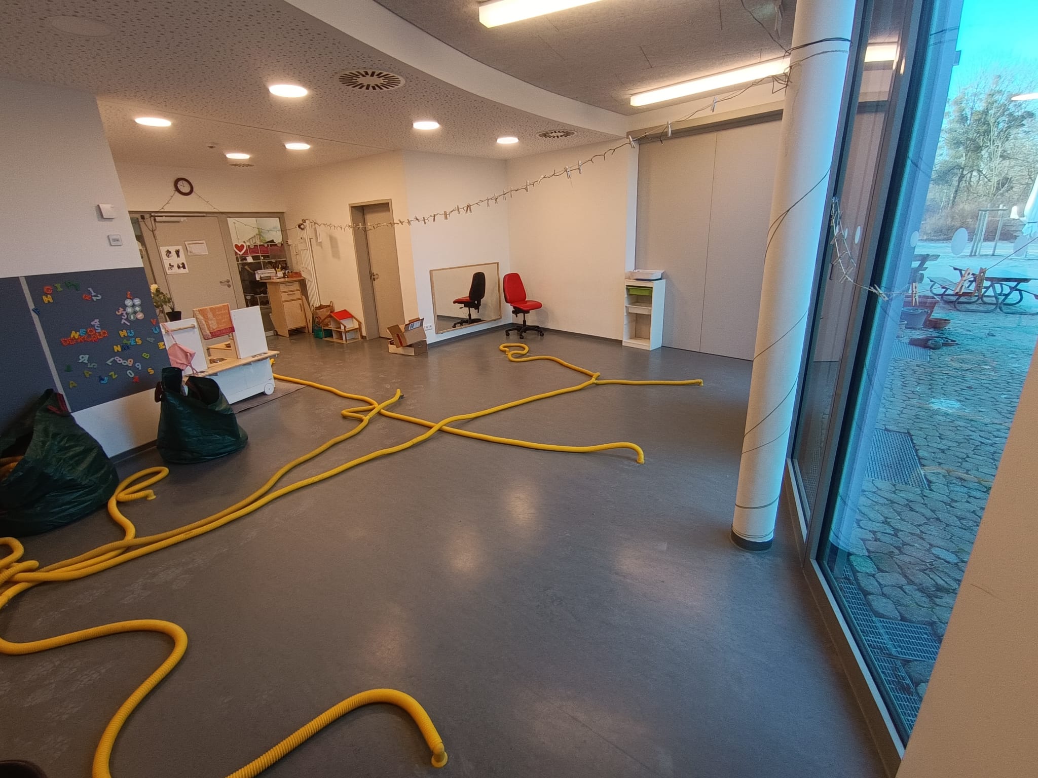 Bodentrocknung nach Wasserschaden