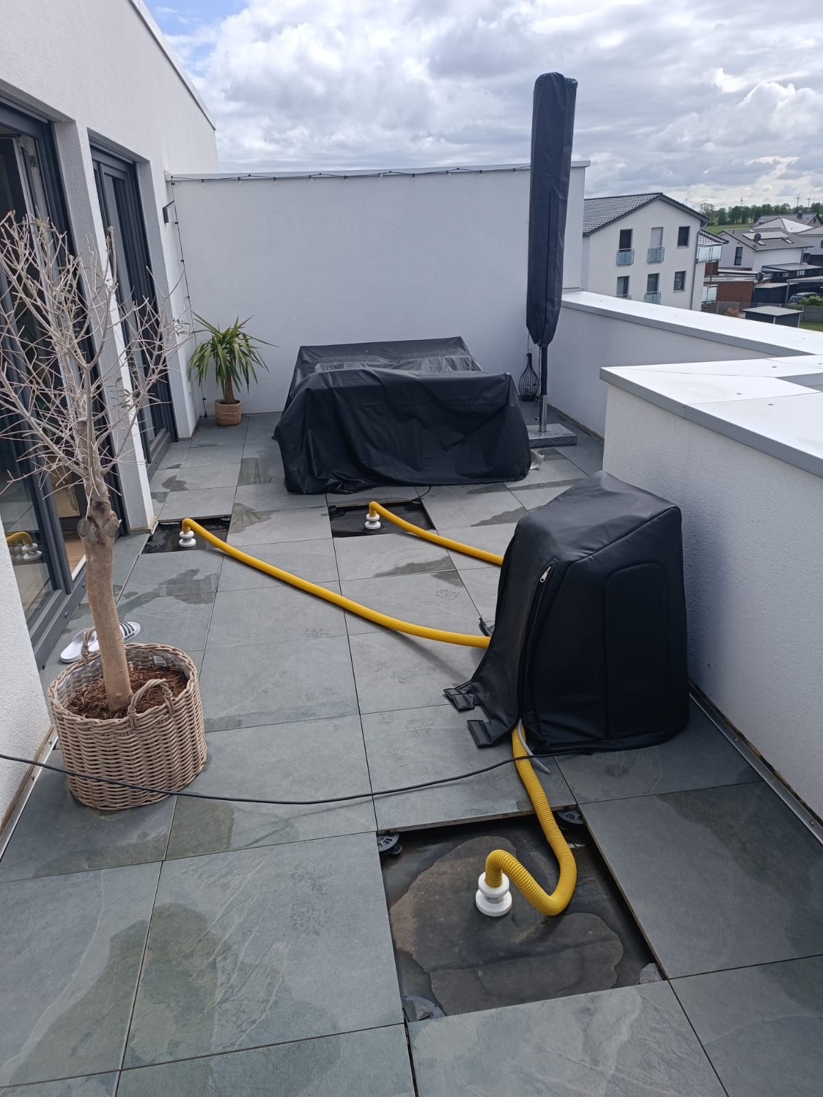 Trockenlegung am Balkon